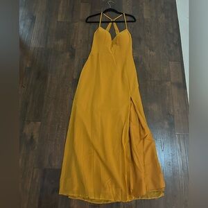 Azazie Golden Yellow Dress